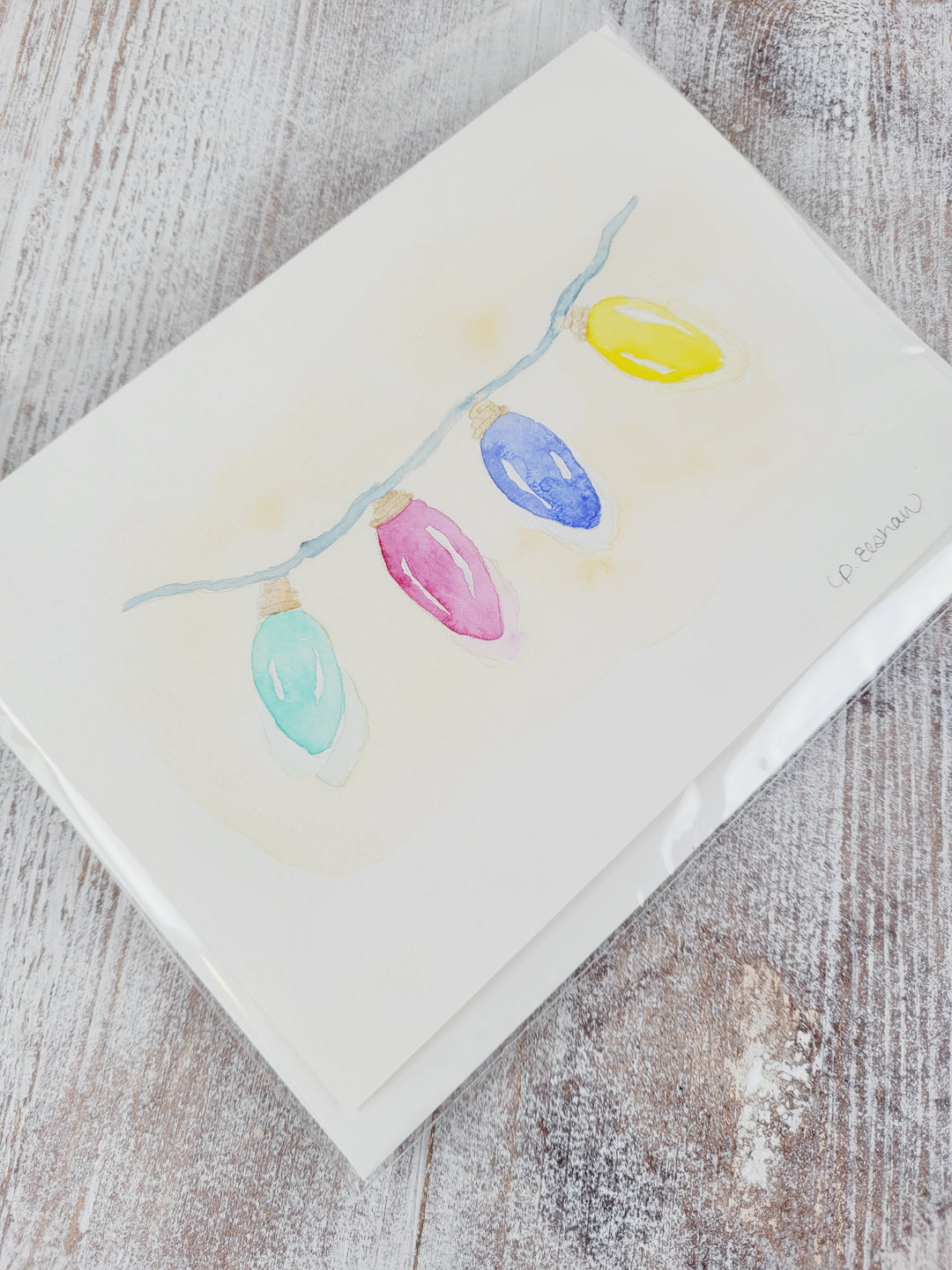 Original Art by Paige Elshaw, Watercolour Holiday Greeting Cards