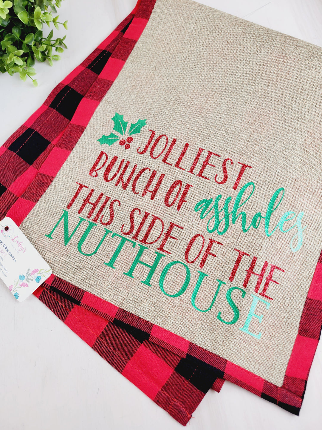 Lindsay's Creations, Buffalo Plaid Reversible Holiday Table Runners