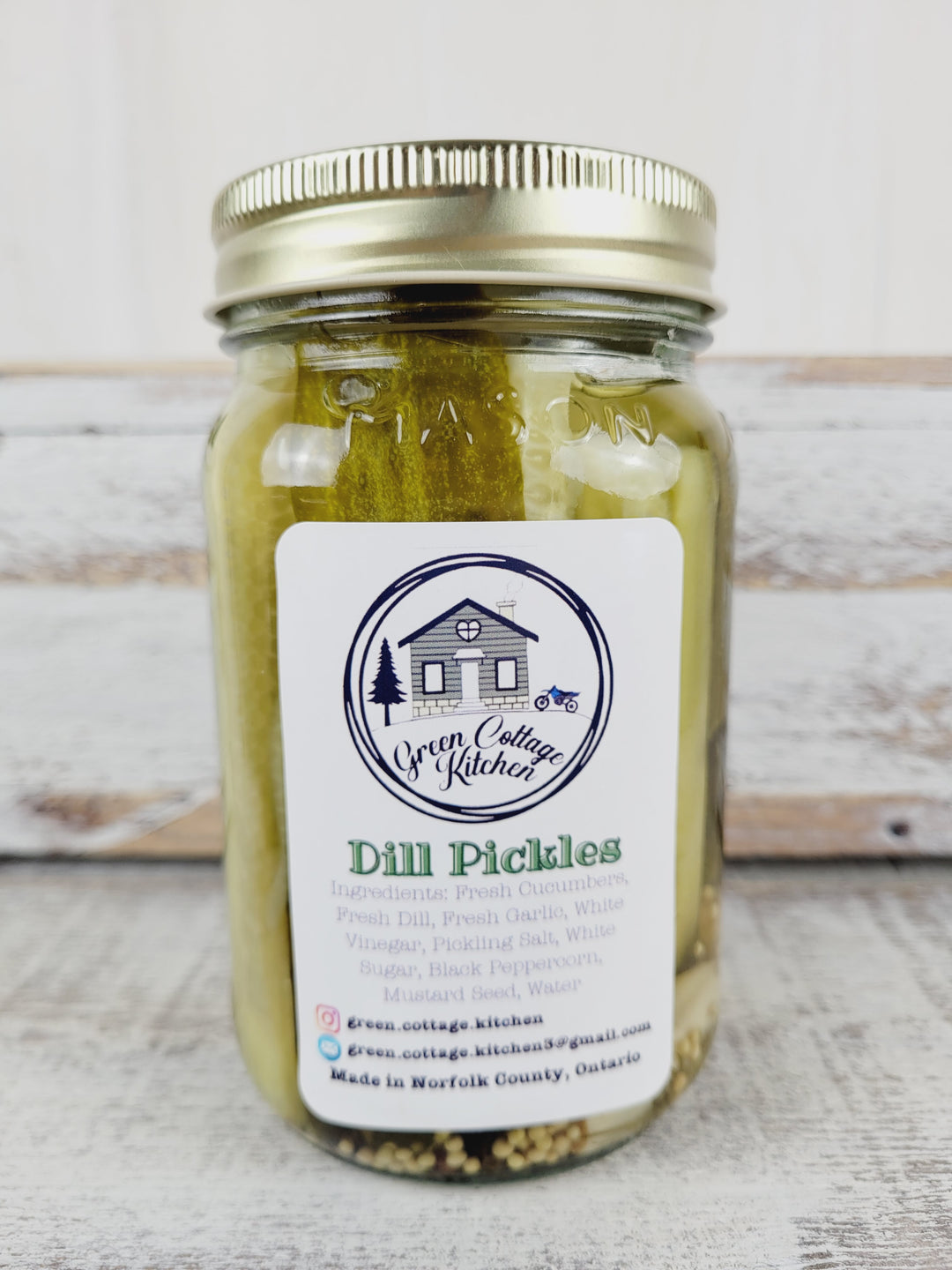 Green Cottage Kitchen, Dill Pickles (Regular, Spicy or Extra Garlic)