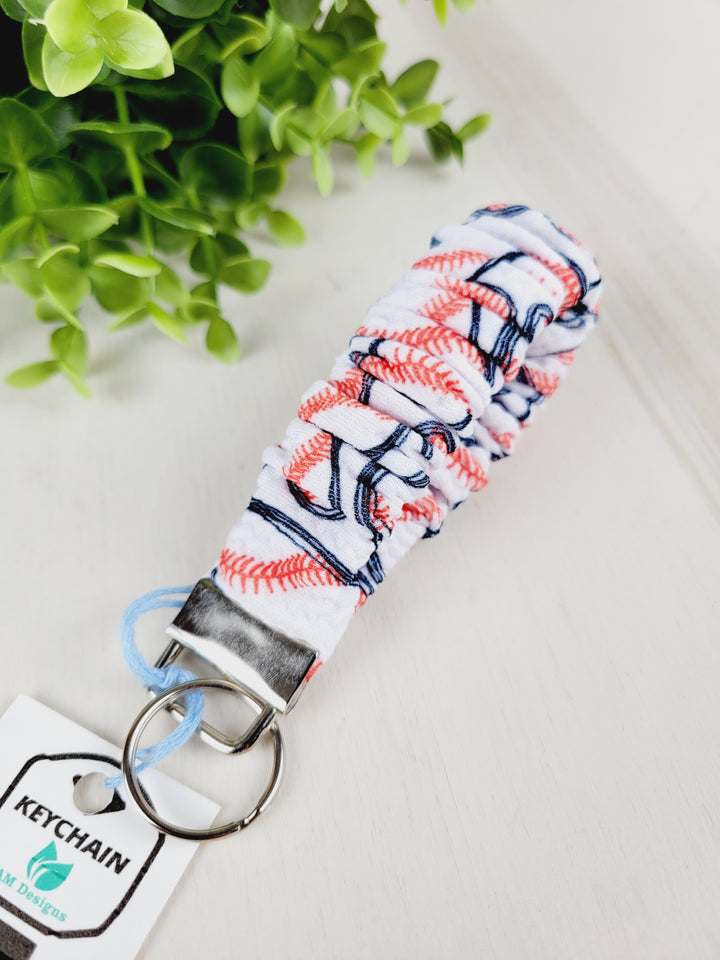 AM Designs Keychain Scrunchie Fob