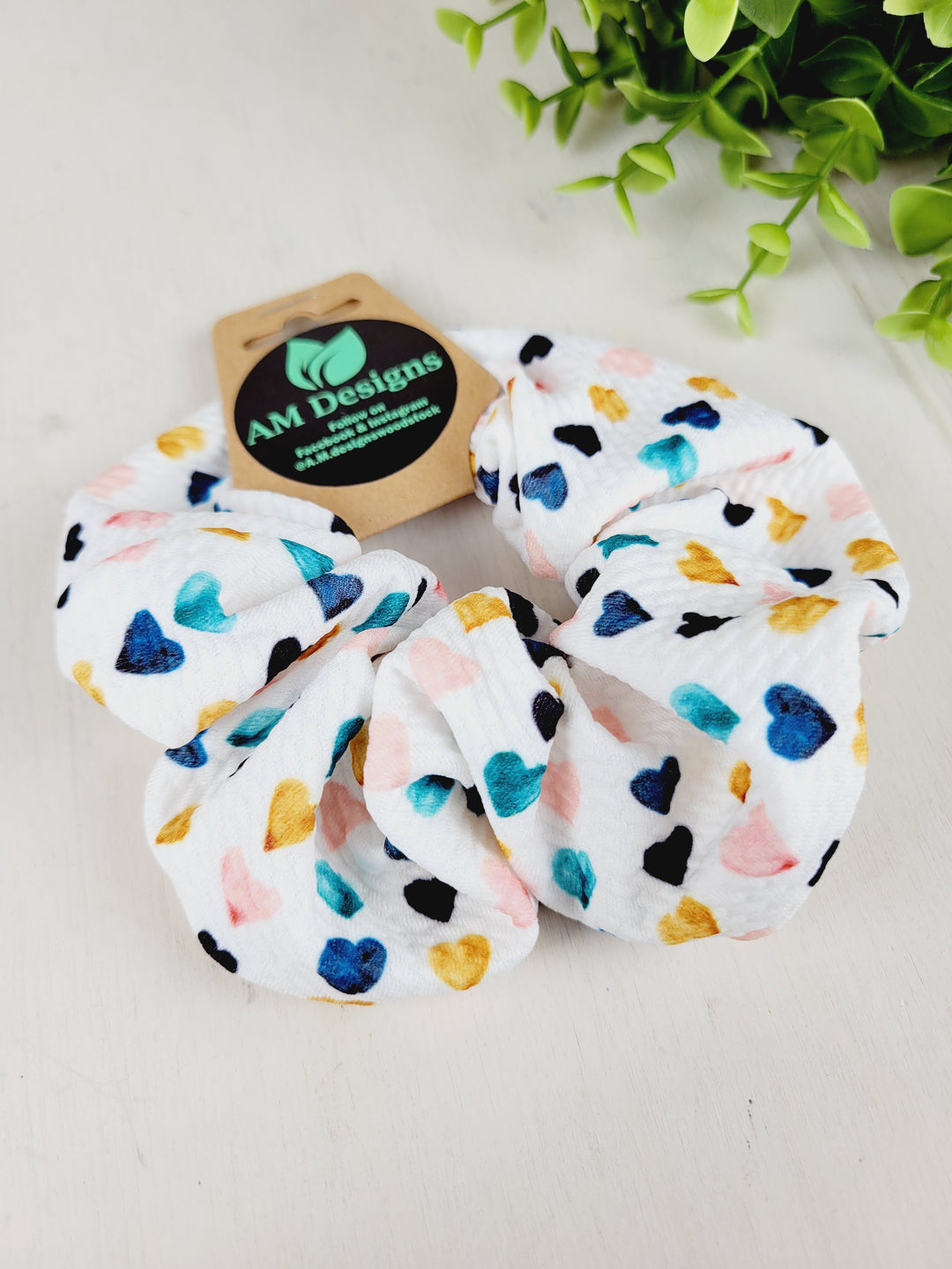 AM Designs, Valentine's Fabric Scrunchies