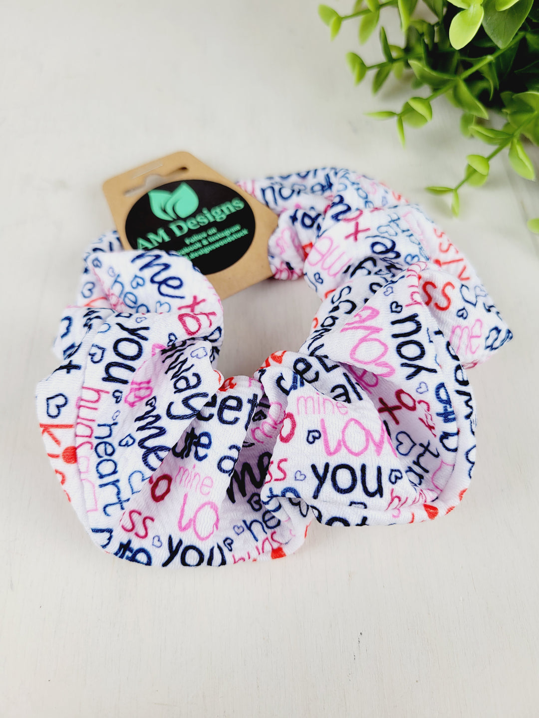 AM Designs, Valentine's Fabric Scrunchies