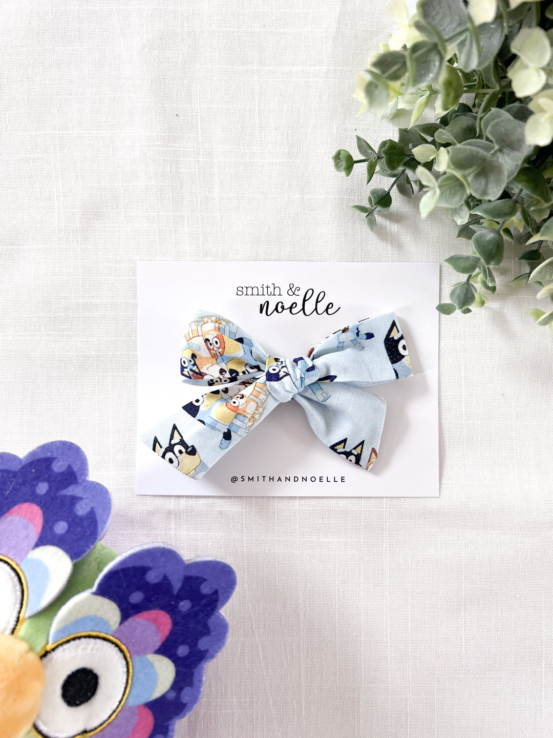 smith & noelle, Hand Tied Bows, Blue Dog Family