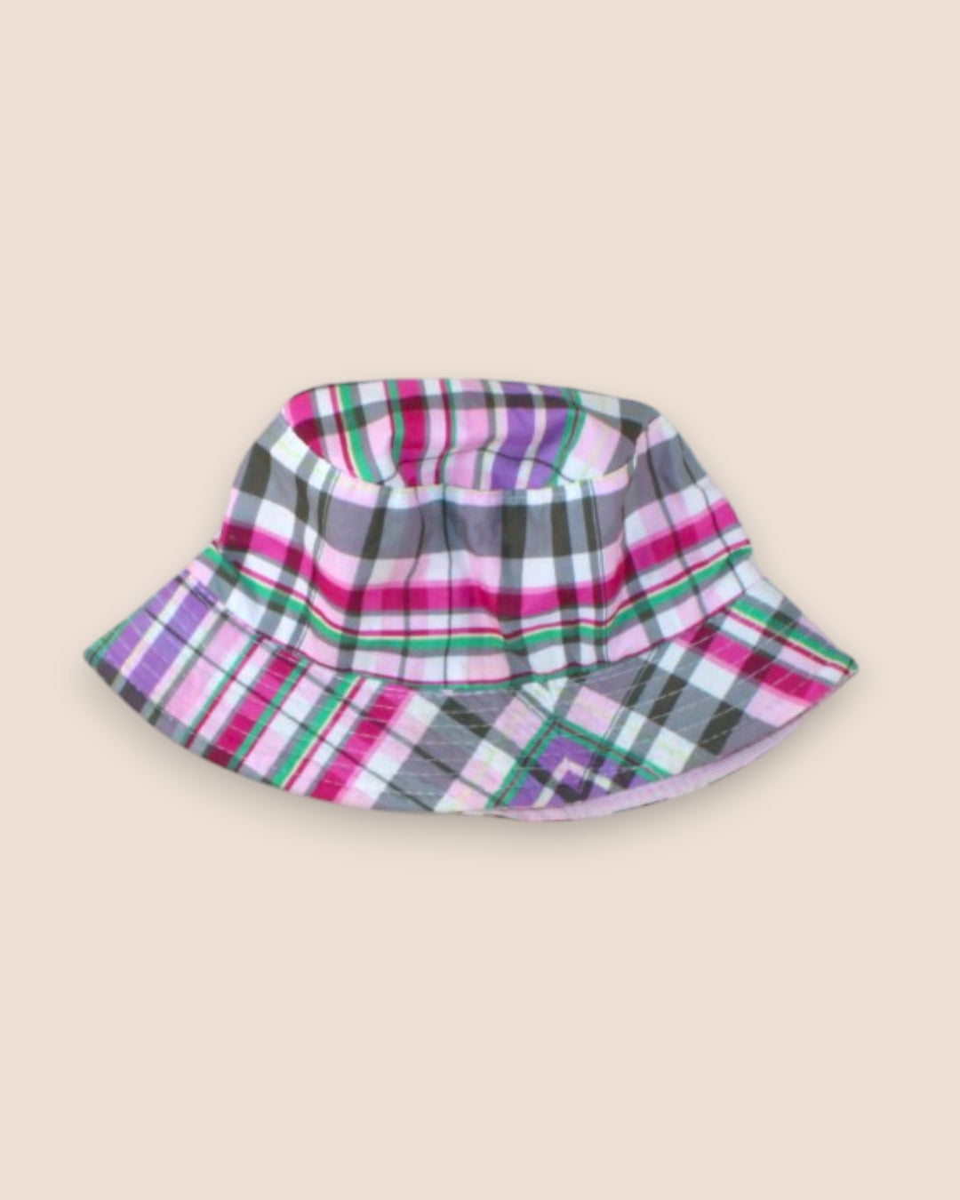 Pre-Loved Plaid Sun Hat Girls Approx 2-5Y | Betty’s Marketplace