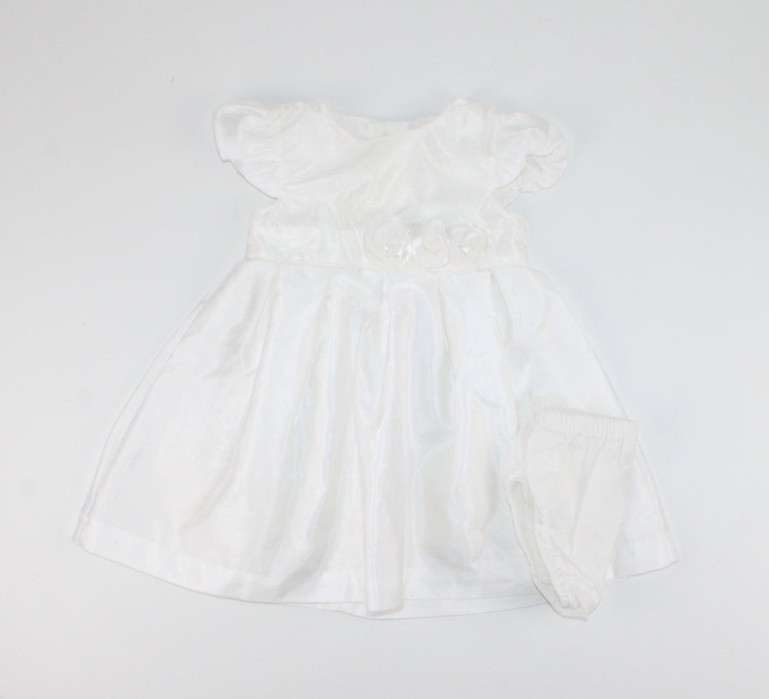 CARTERS WHITE SPECIAL OCCASION DRESS 9M EUC