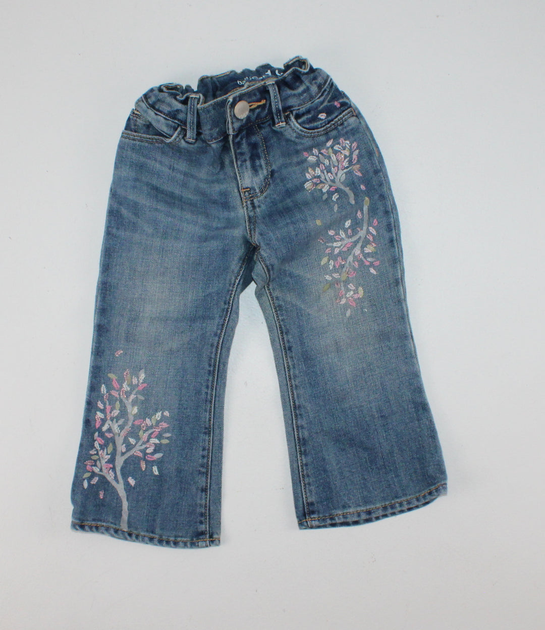GAP EMBROIDERED JEANS 18-24M VGUC