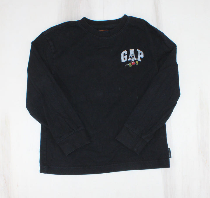 GAP/DISNEY BLACK LONG SLEEVE MICKEY TOP SMALL PRE-LOVED