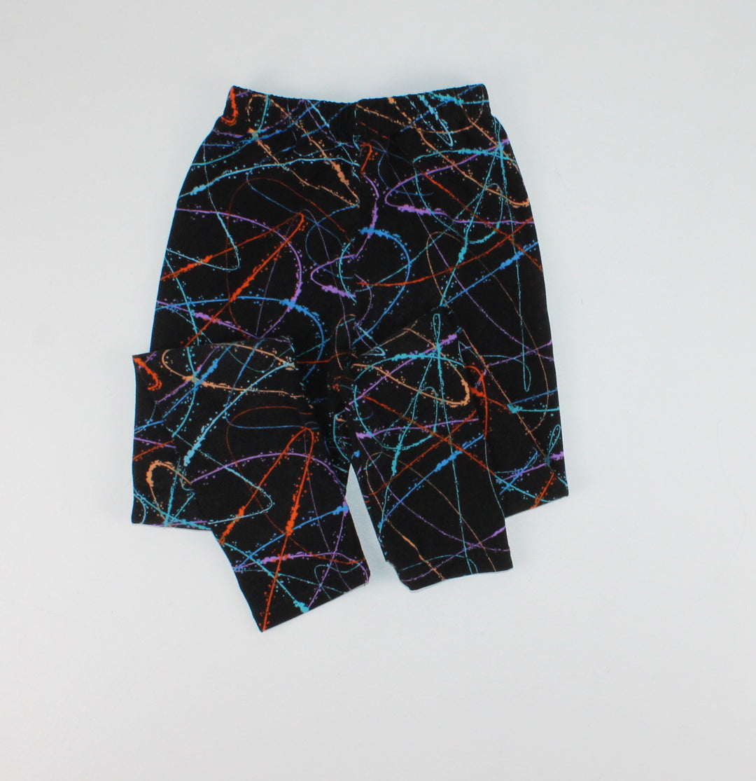 LEGGINGS WITH COLOURFUL LINES S/M (4-6Y)