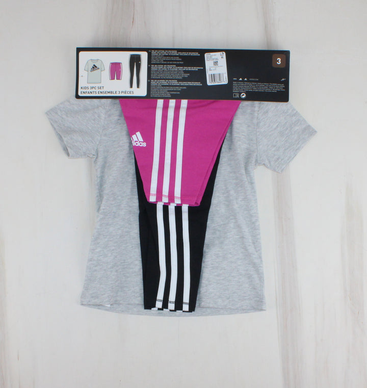 ADIDAS 3 PIECE OUTFIT SET 3Y PRE-LOVED