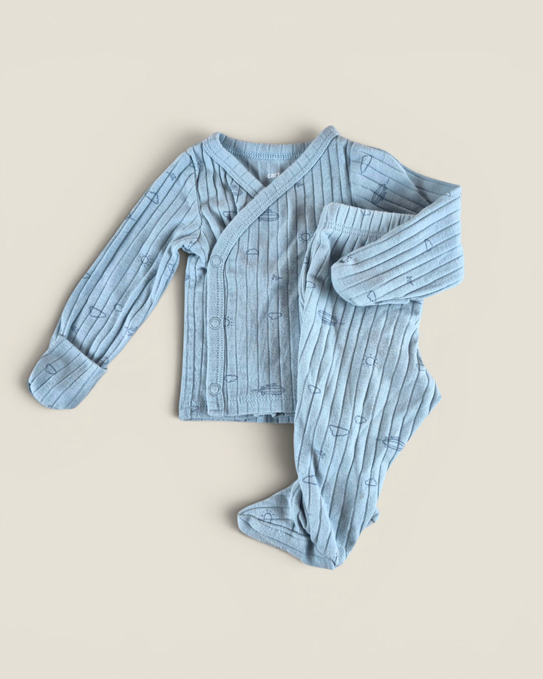 Pre-Loved Carter's Blue Pyjama Set NB | Betty’s Marketplace
