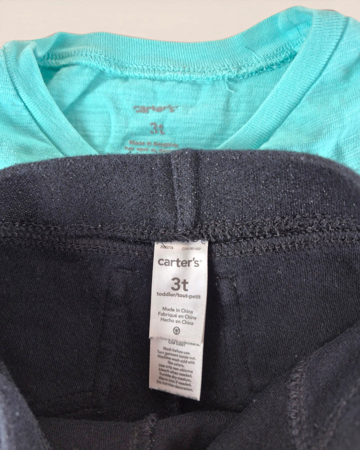 Pre-Loved Carter's "Just Be Cool" Glitter Outfit Girls 3Y | Betty’s Marketplace