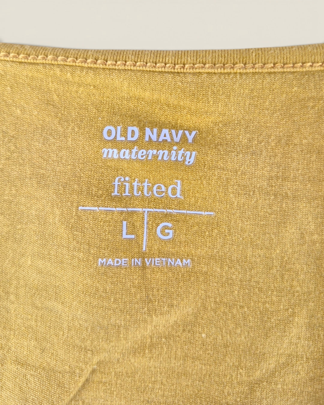 Pre-Loved Old Navy Maternity Yellow T Shirt Ladies Large | Betty’s Marketplace