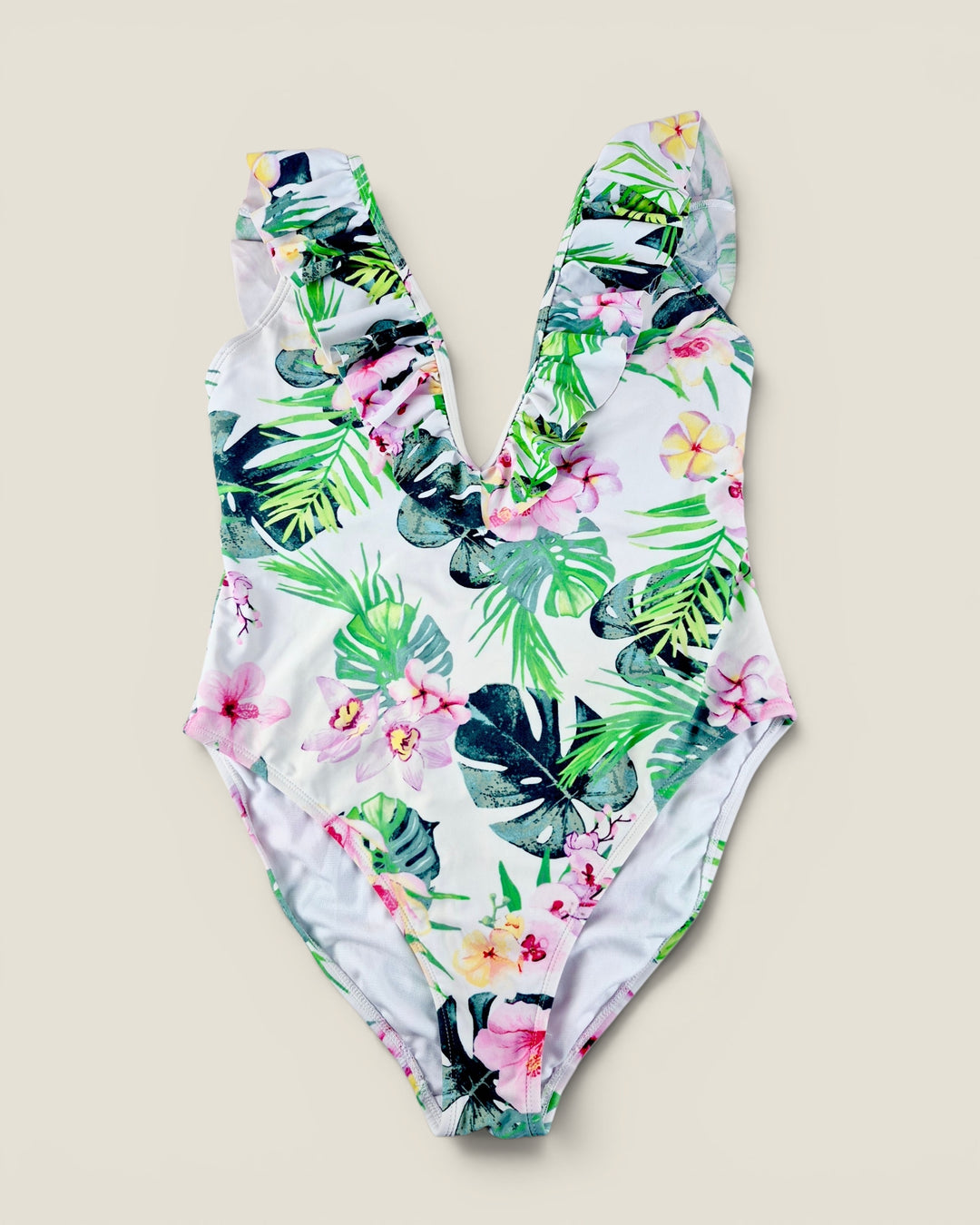 Pre-Loved George White Floral Swimsuit Ladies Large | Betty’s Marketplace