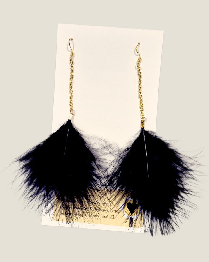 Tracey's Treasures, Feather Dangle Earrings