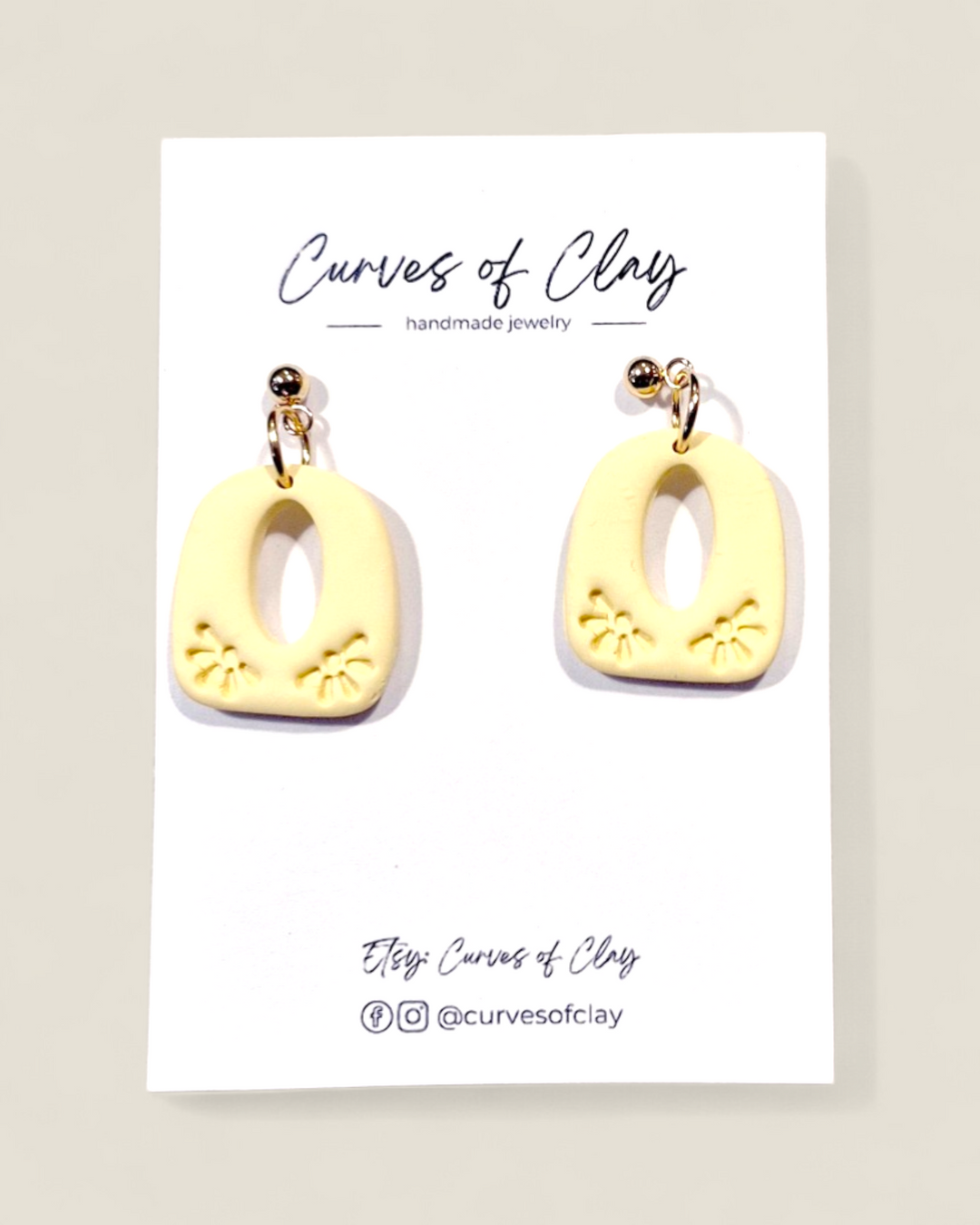 Curves of Clay, Everyday Dangle Earrings