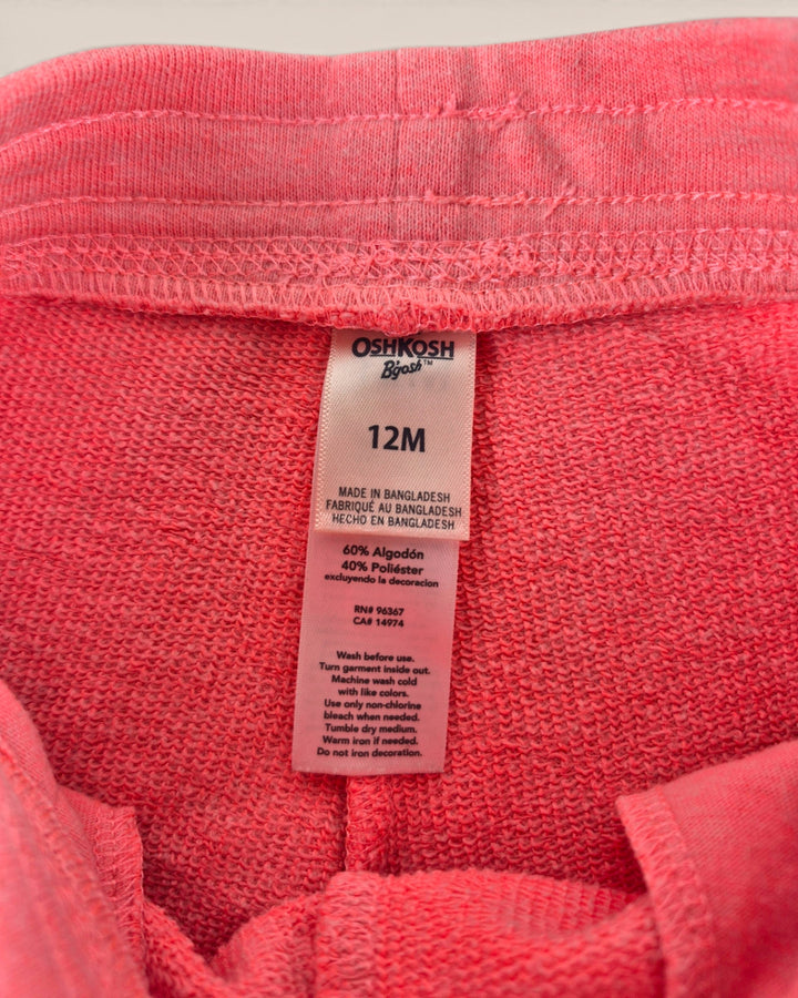 Pre-Loved Oshkosh Neon Pink Shorts Girls 12M | Betty’s Marketplace