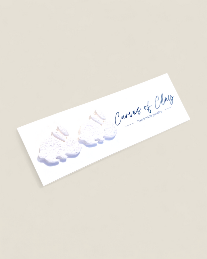 Curves of Clay, Easter Earrings