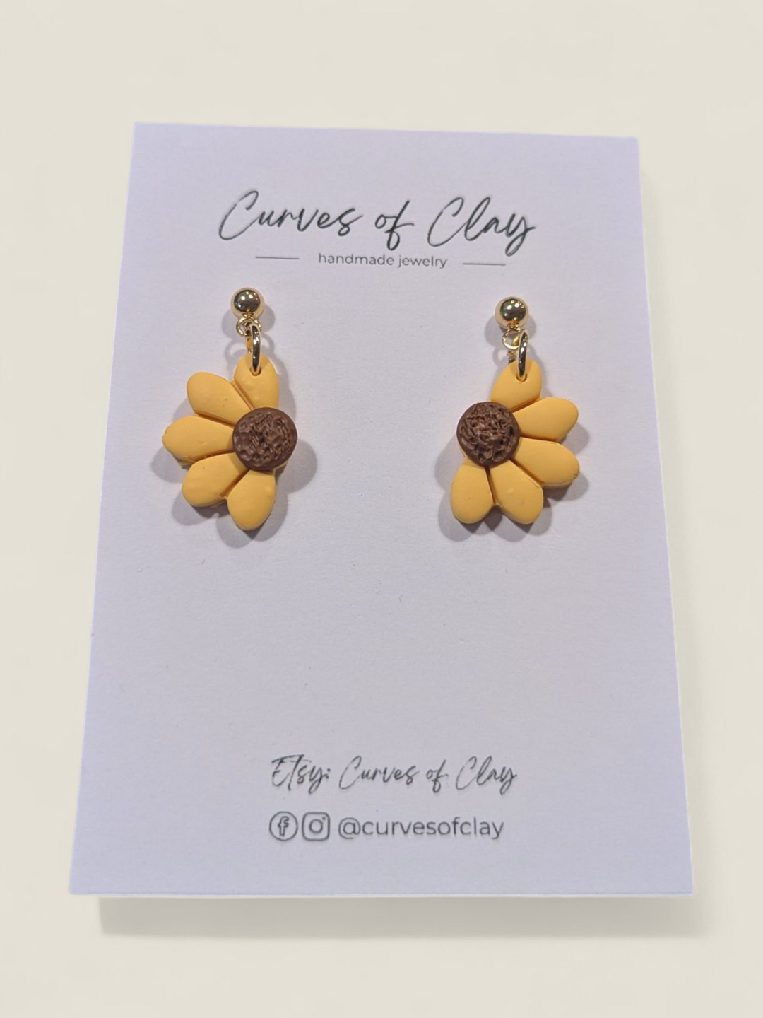 Curves of Clay, Everyday Dangle Earrings