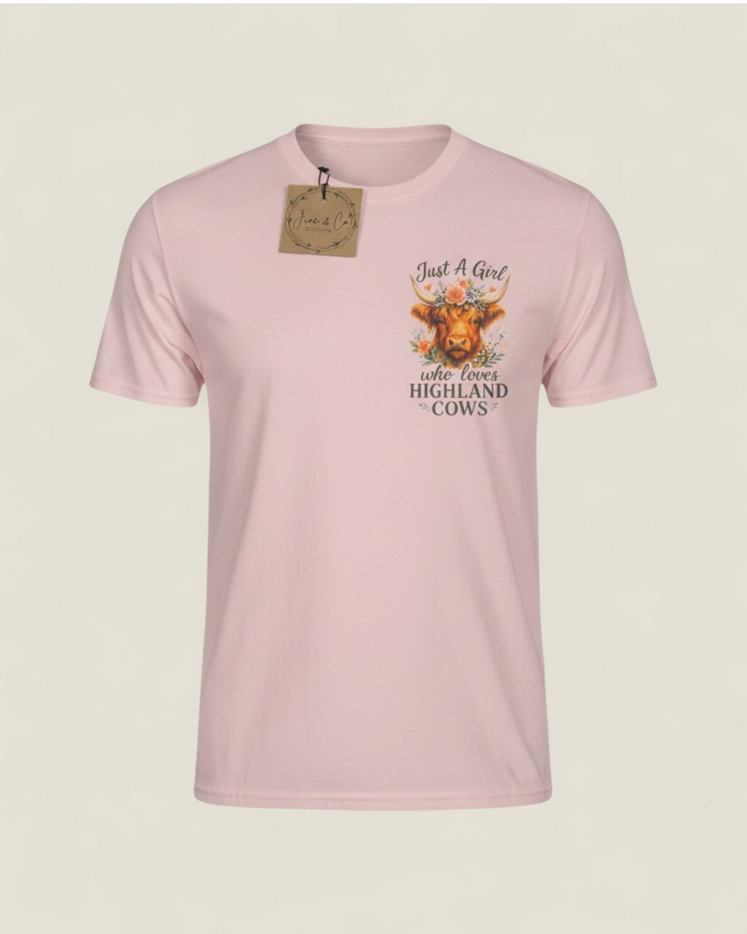 June & Co Designs, Highland Cow Youth Tees (Assorted)