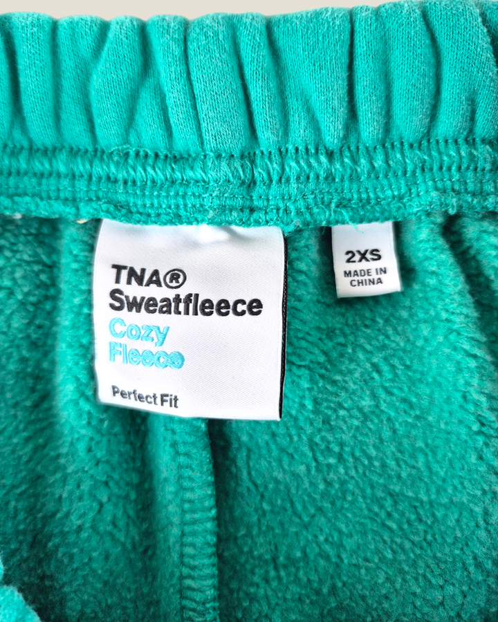 Pre-Loved TNA Cozy Green Shorts Ladies 2XS | Betty’s Marketplace