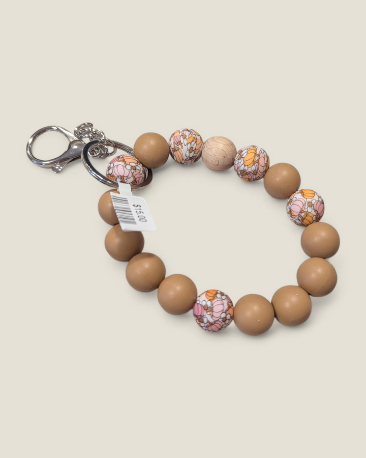 Teak Jewelry, Silicone Beaded Wristlets