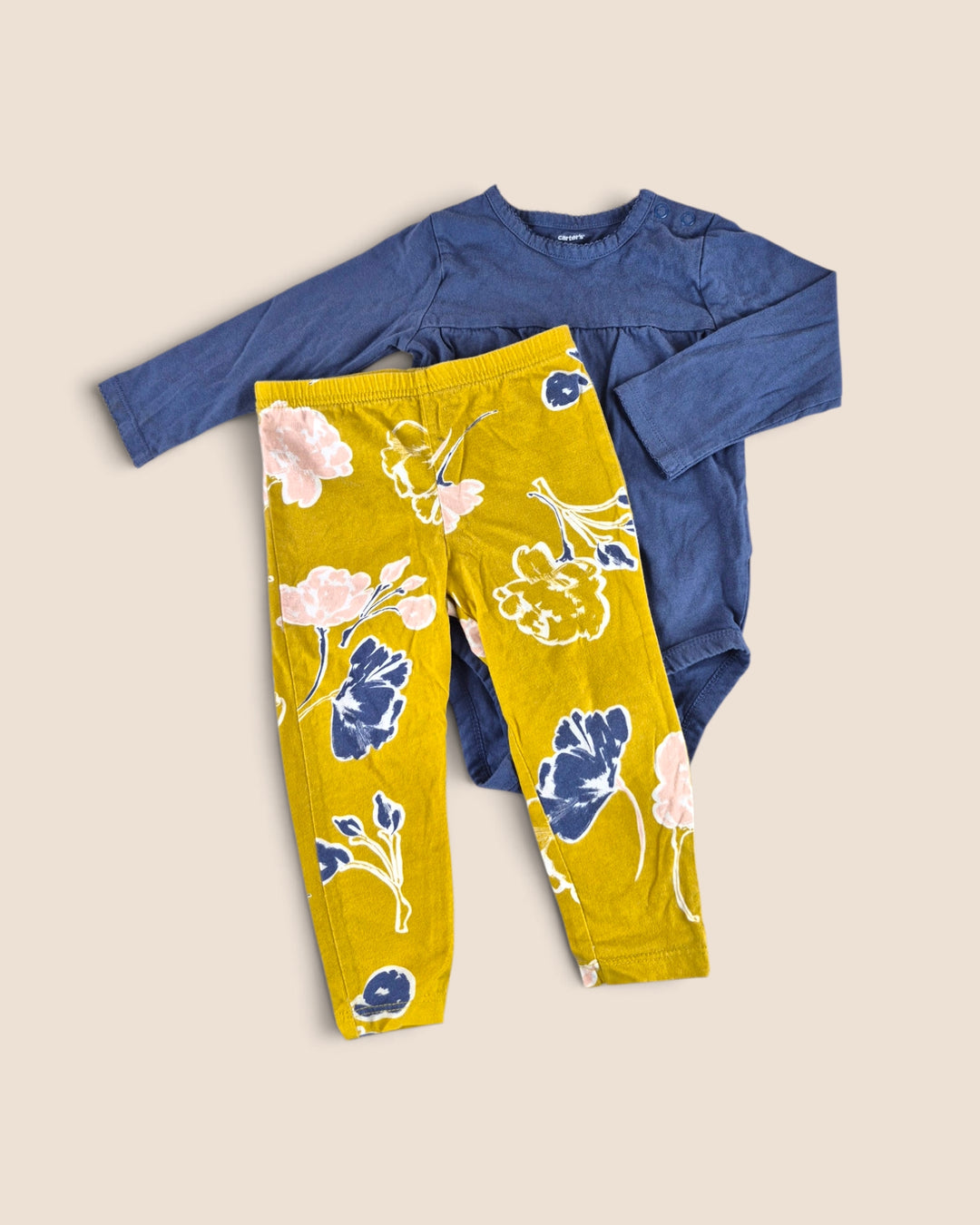 Pre-Loved Carter's Blue & Yellow Outfit Girls 18M | Betty’s Marketplace