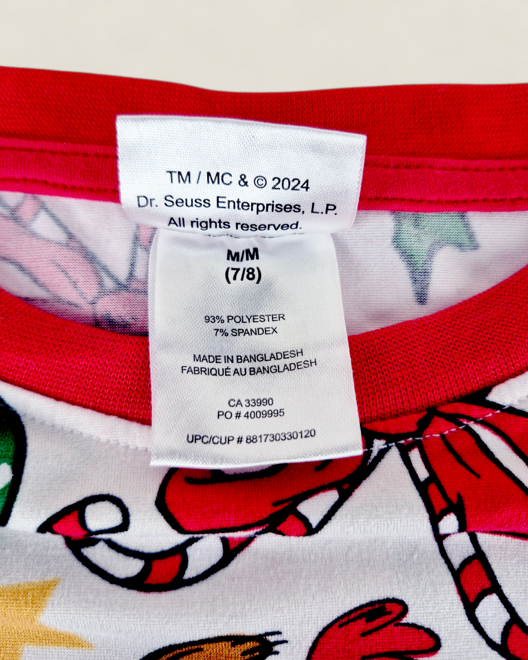 Pre-Loved Grinch Holiday Pyjamas 7-8Y | Betty’s Marketplace