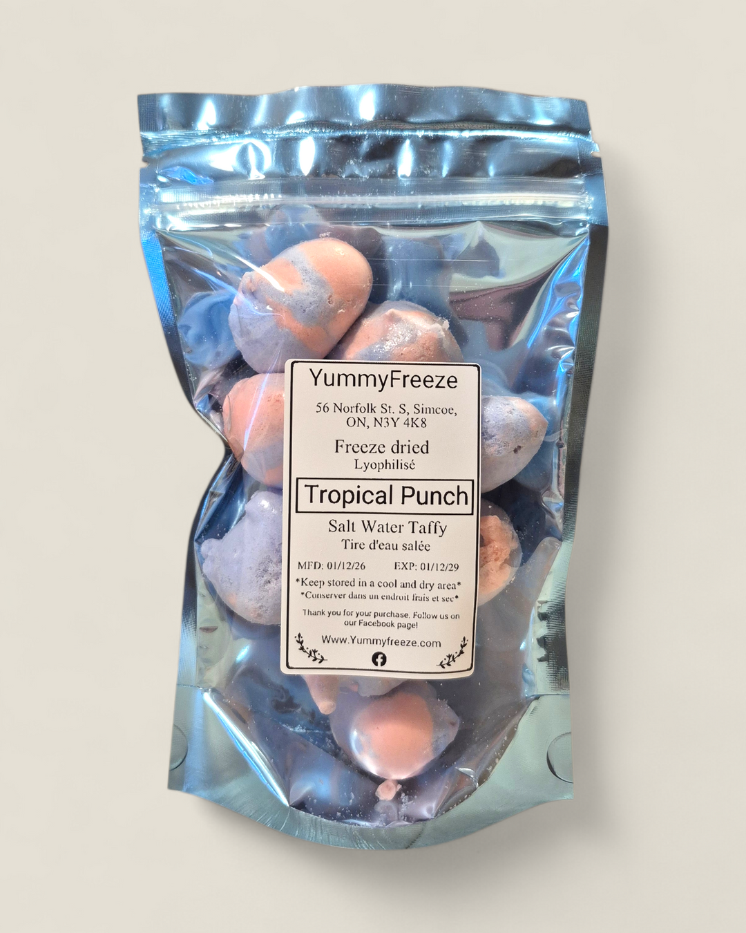 Yummy Freeze, Freeze Dried Salt Water Taffy