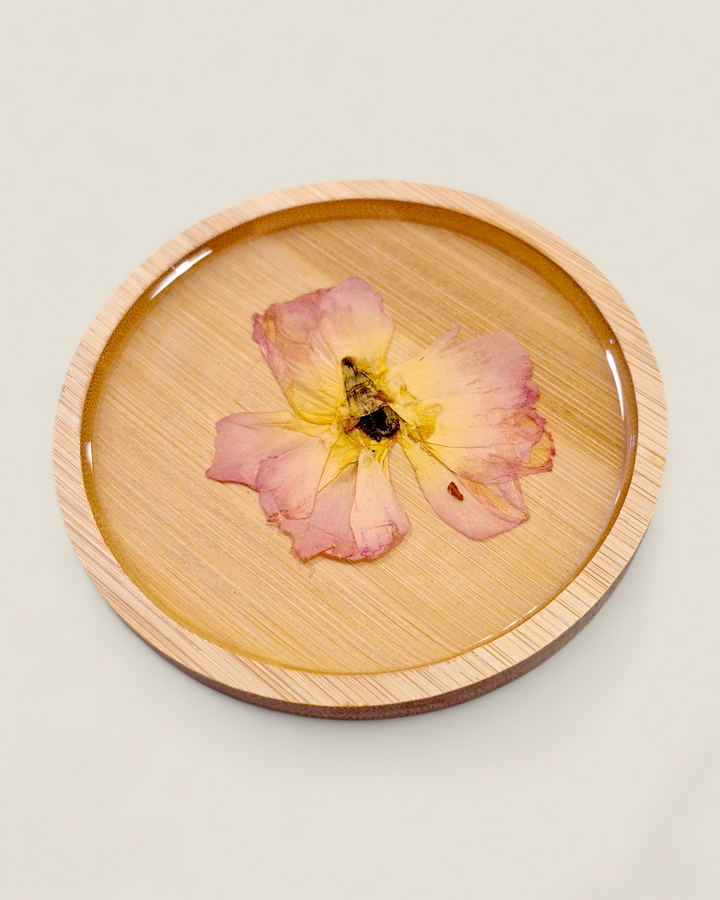 Little Pretty Designs, Wooden Floral Resin Coasters