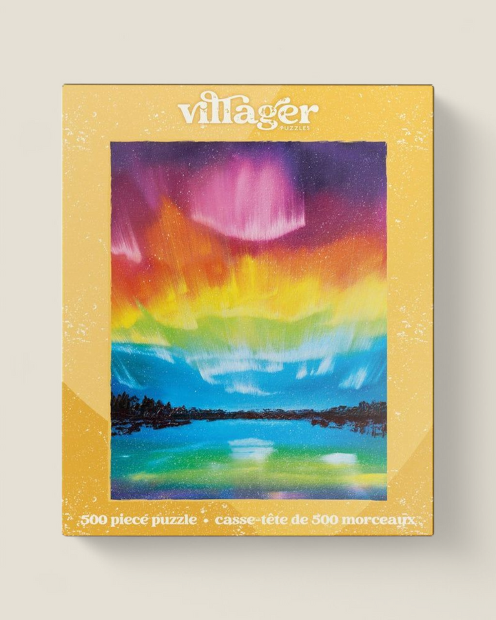 Villager Puzzles, Rainbow Northern Lights (500 Piece)