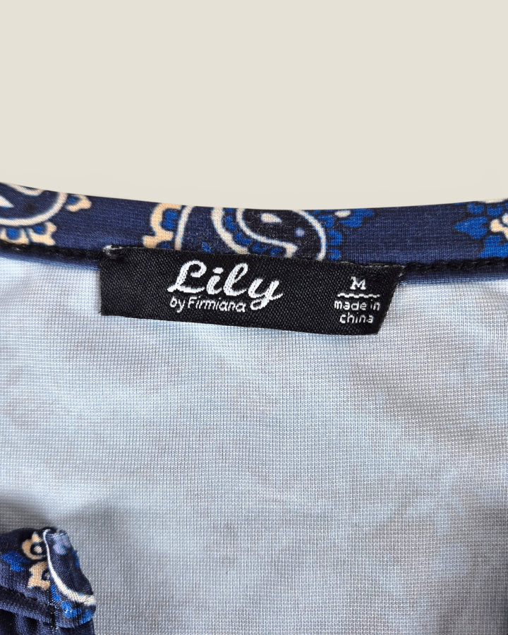 Pre-Loved Lily Blue Floral Tunic Top Ladies Medium | Betty’s Marketplace
