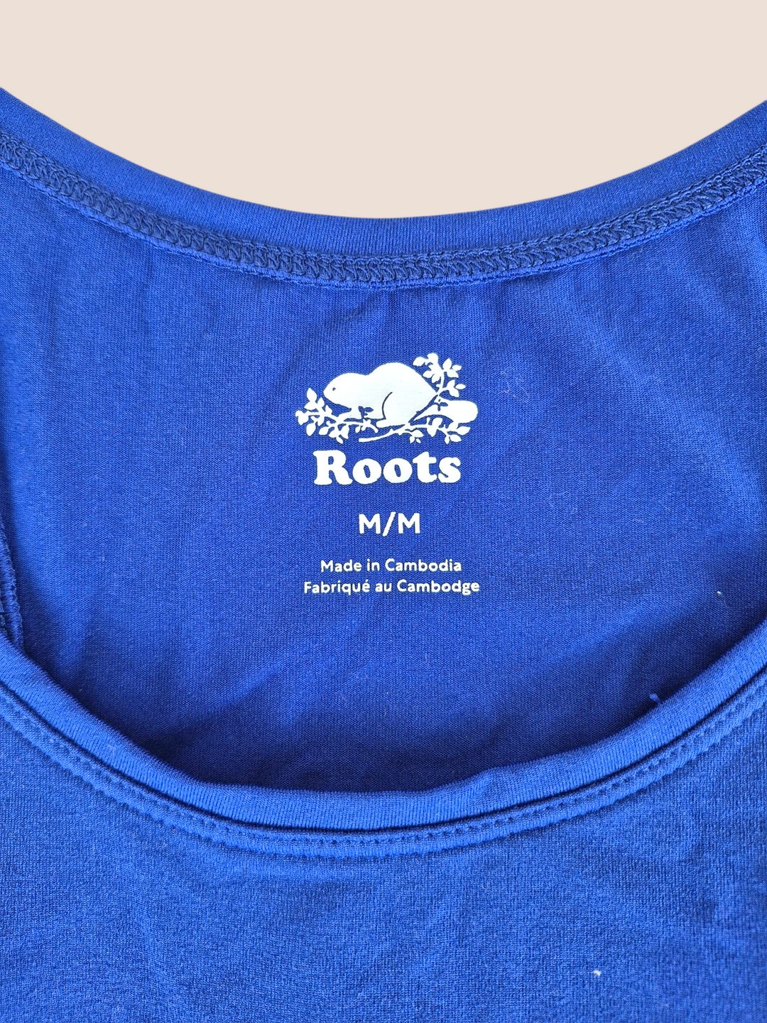 Pre-Loved Roots Royal Blue Athletic Tank Top Ladies Medium | Betty’s Marketplace