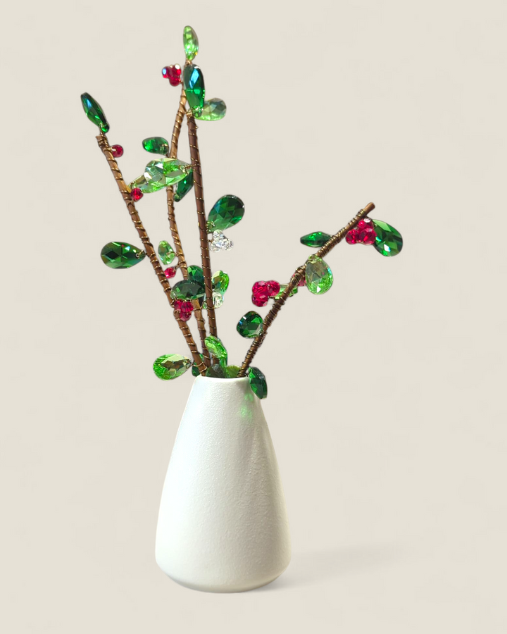 Kristi Scott Art, Christmas Stems in Vase