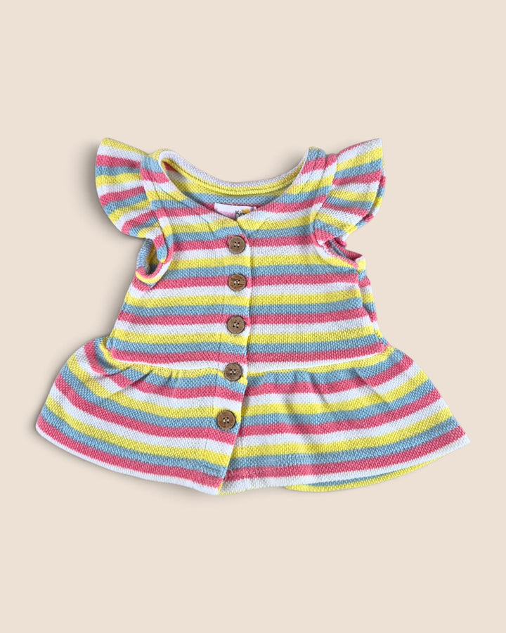 Pre-Loved Lemon Kiss Striped Top Girls 18M | Betty’s Marketplace