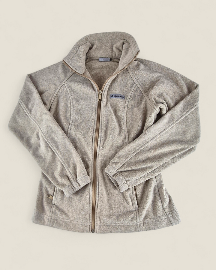 Pre-Loved Columbia Tan Zippered Sweater Ladies XS | Betty’s Marketplace