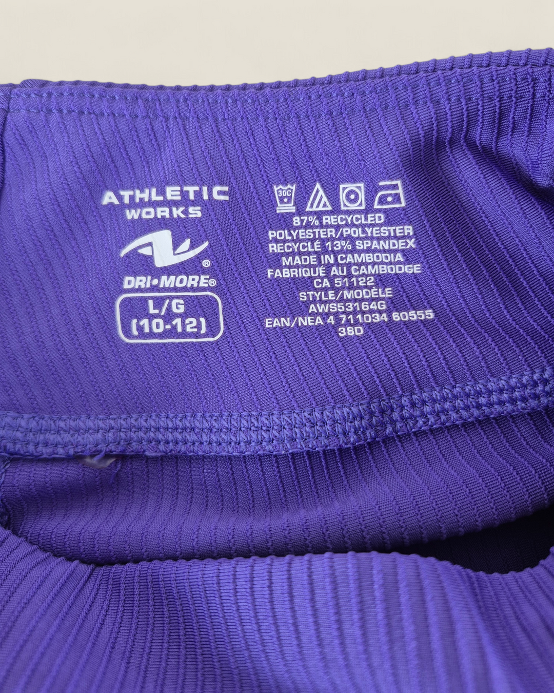 Pre-Loved Athletic Works Purple Bike Shorts Girls 10-12Y | Betty’s Marketplace