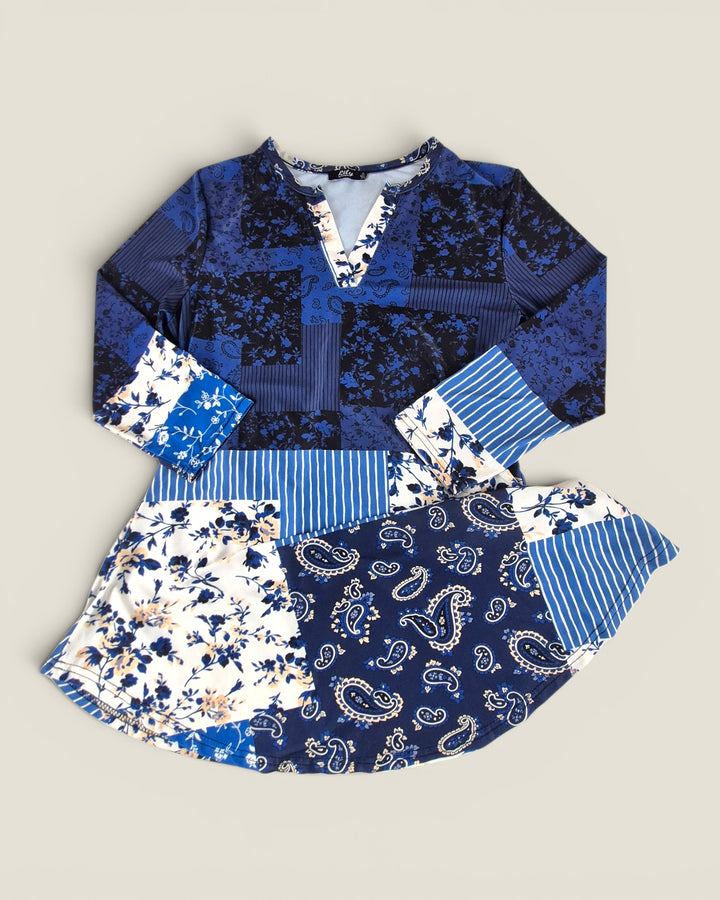 Pre-Loved Lily Blue Floral Tunic Top Ladies Medium | Betty’s Marketplace