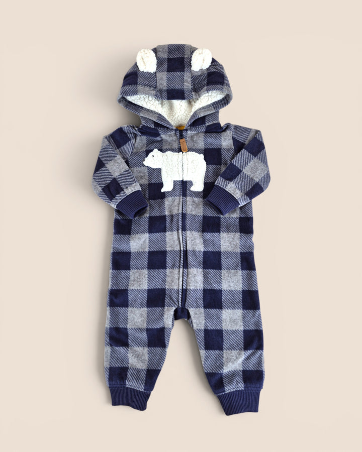 Pre-Loved Carter's Fleece Polar Bear Hooded Sleeper 6M | Betty’s Marketplace