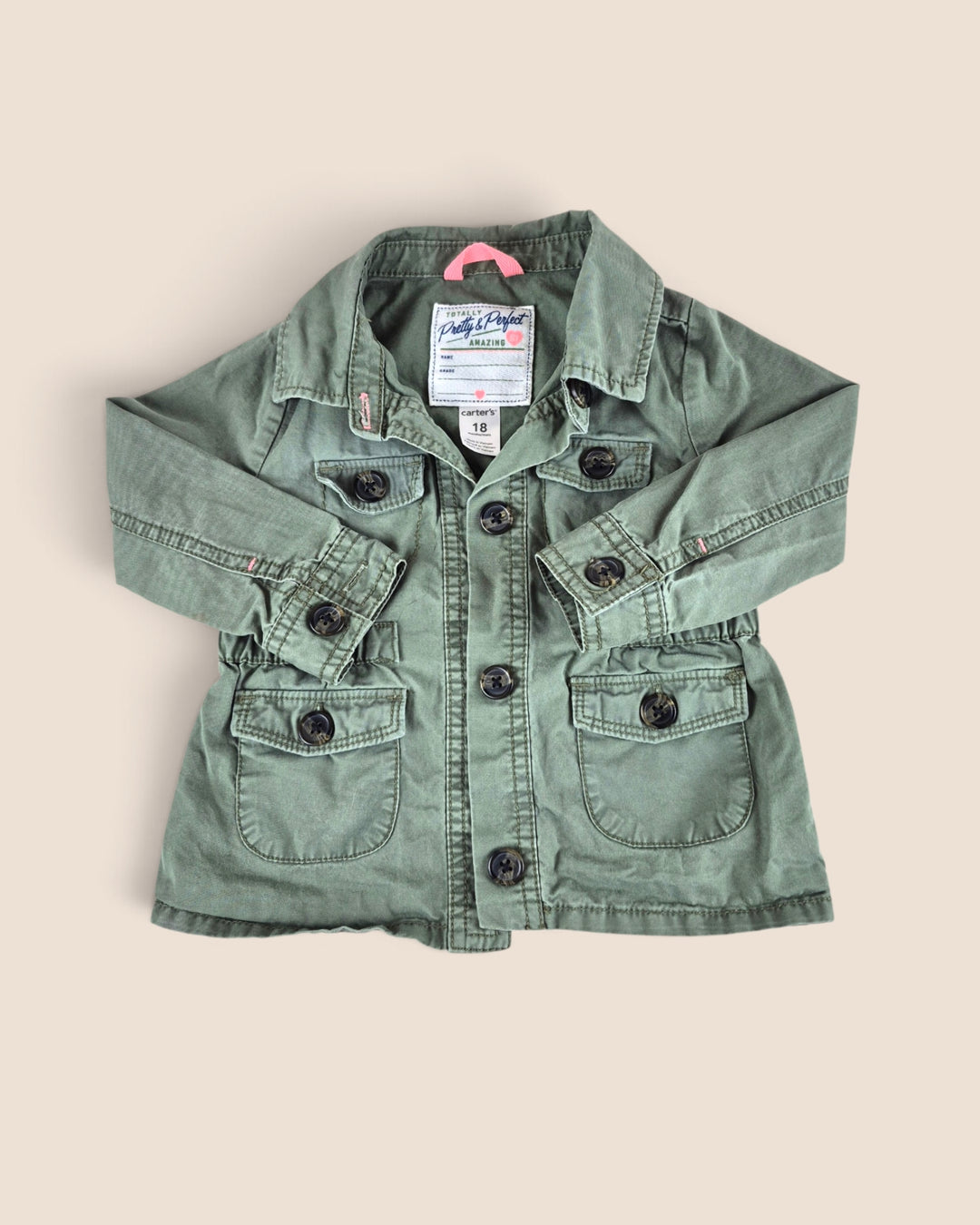 Pre-Loved Carter's Green Jacket Girls 18M | Betty’s Marketplace