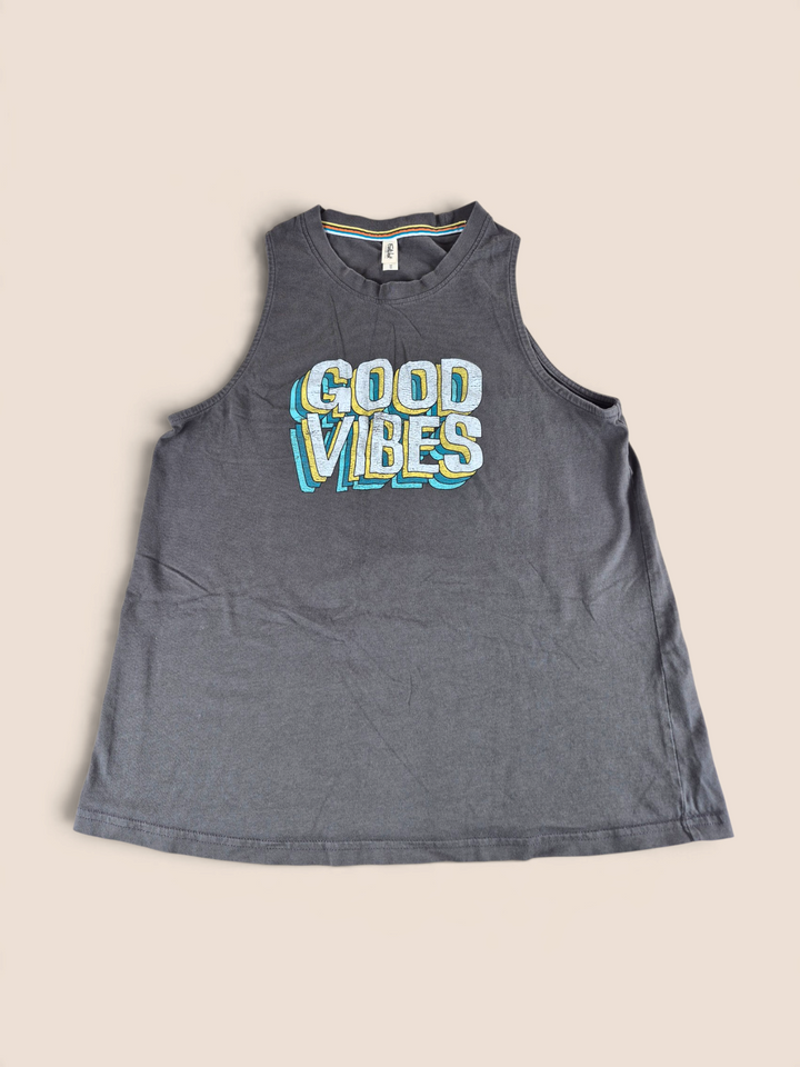 Pre-Loved  Far West "Good Vibes" Tank Top Ladies Medium | Betty’s Marketplace