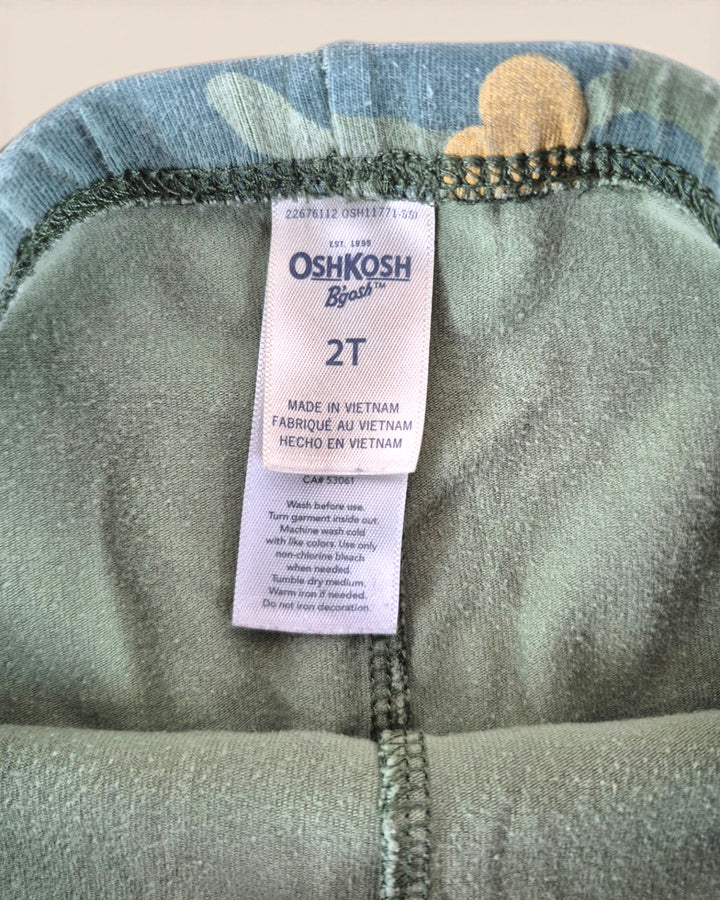 Pre-Loved Oshkosh Green Camo Leggings Girls 2Y | Betty’s Marketplace