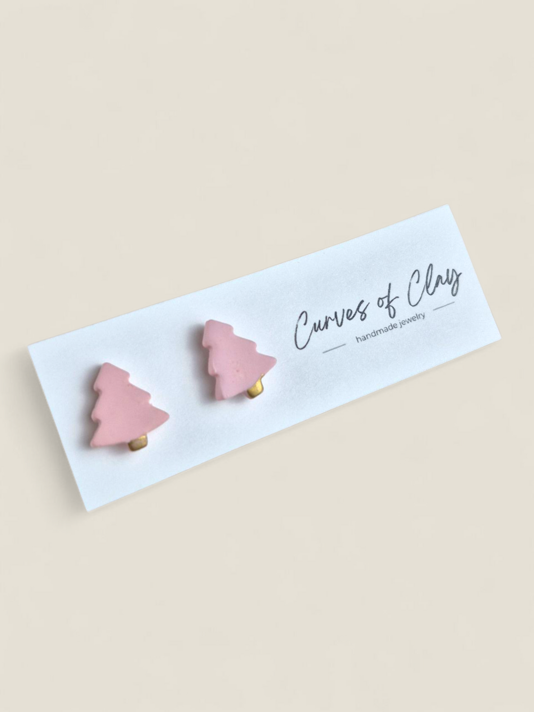 Curves of Clay, Holiday Stud Earrings
