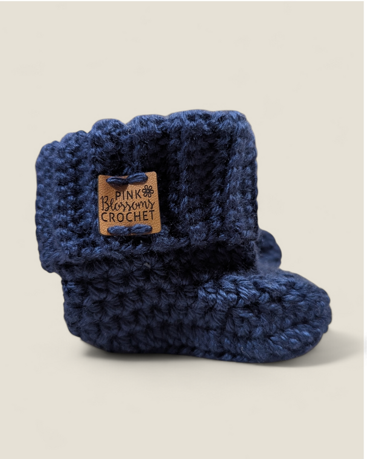 Pink Blossoms Crochet, Bowie Booties