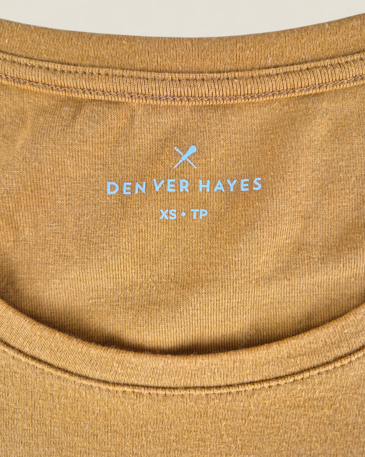 Pre-Loved Denver Hayes Mustard Long Sleeve Top Ladies XS | Betty’s Marketplace