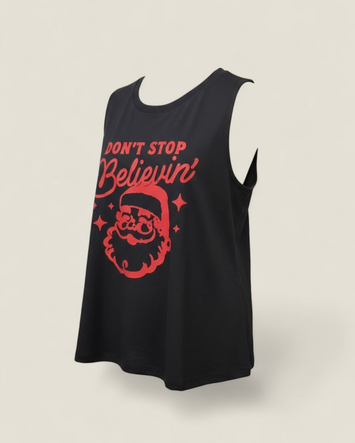 Rebel Lane Apparel Co., Holiday TShirts - Don't Stop Believing