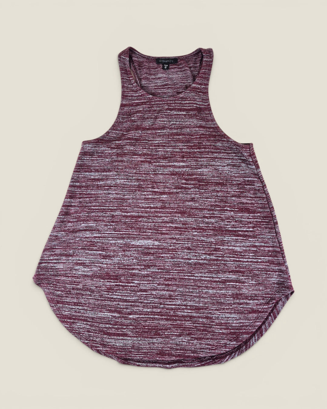 Pre-Loved Dynmite Burgundy & Grey Tank Top Ladies XS | Betty’s Marketplace