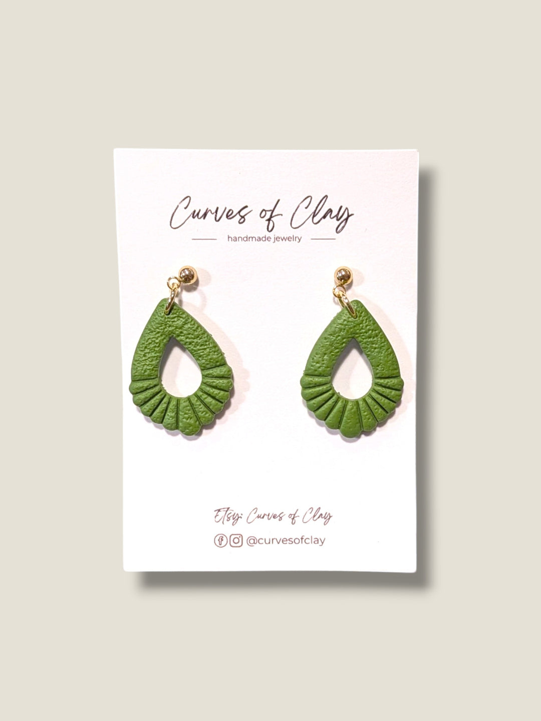 Curves of Clay, Everyday Dangle Earrings