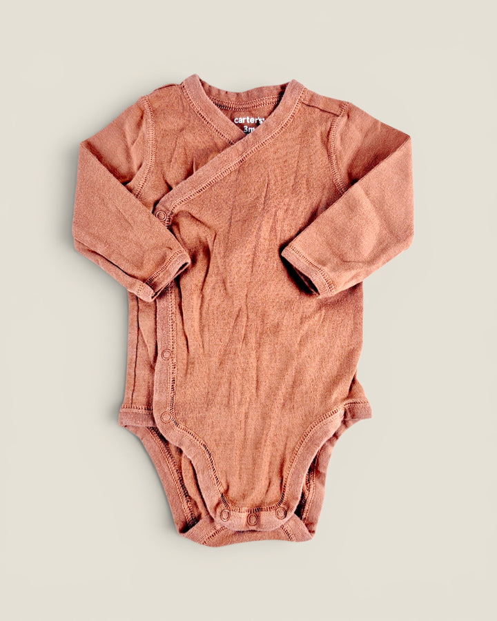 Pre-Loved Carter's Orange Long Sleeve Onesie 3M | Betty’s Marketplace