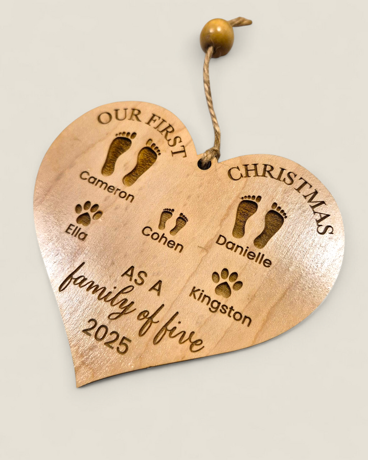 Rough Cut Dezigns, Custom Personalized Wood Ornaments