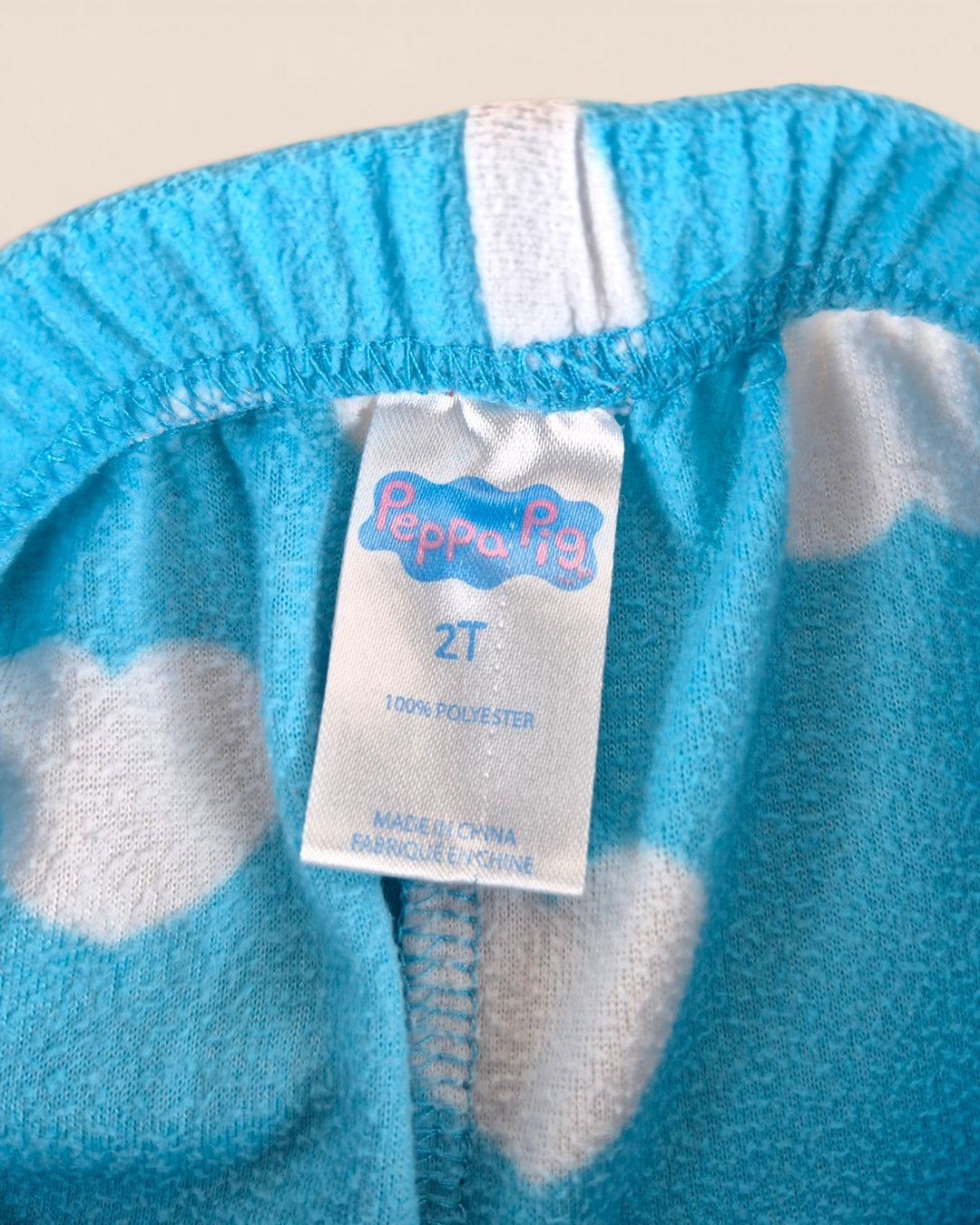 Pre-Loved Blue Pyjama Bottoms With White Hearts Girls 2Y | Betty’s Marketplace